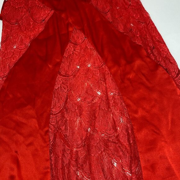 Agent Provocateur Emie SOIREE Red Silk Maxi Slip Dress AP2 Small - Picture 11 of 15